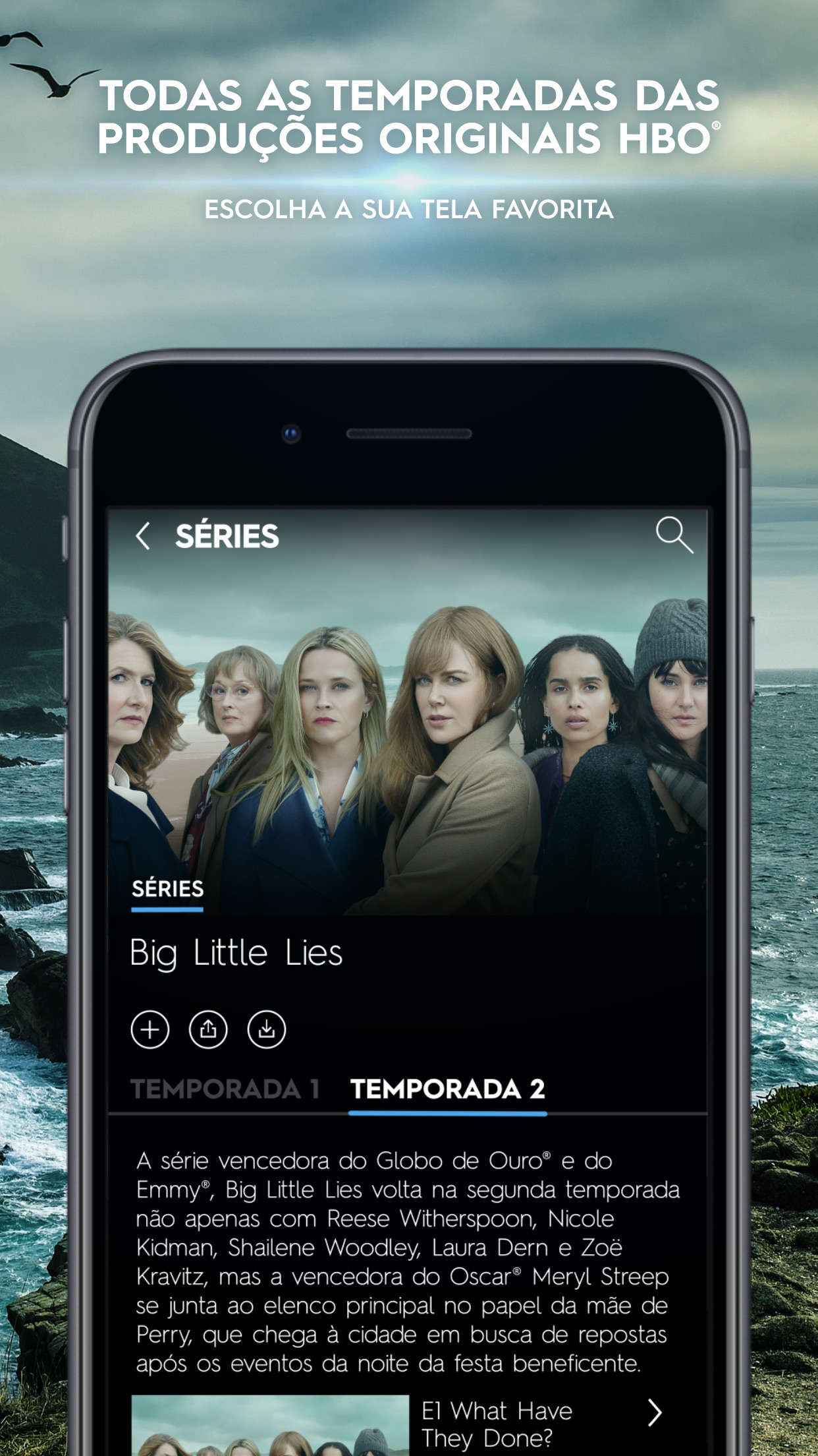 Screenshot do app HBO GO ®