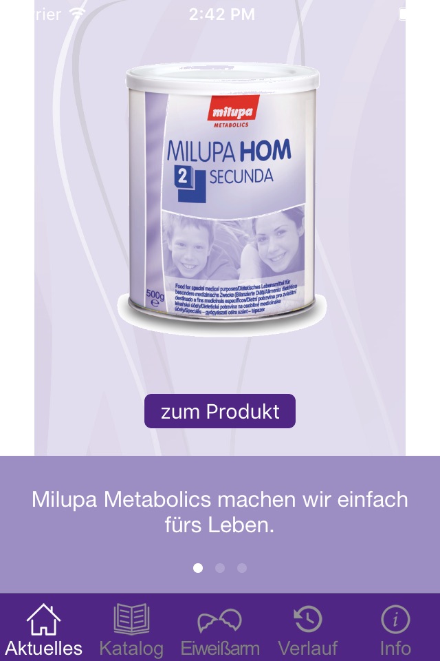 Nutricia Metabolics ProductApp screenshot 2
