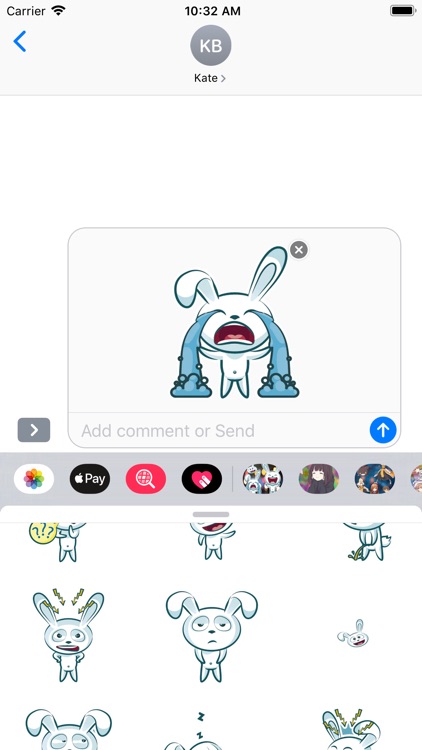 Cute Bunny Stickers HD