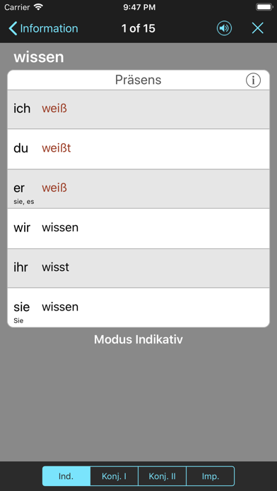 German Verbs & Conjugation screenshot 3
