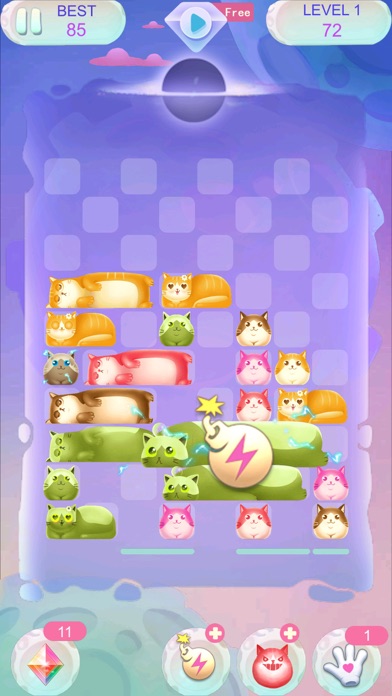 Lazy Cat Puzzle - slidey block screenshot 2