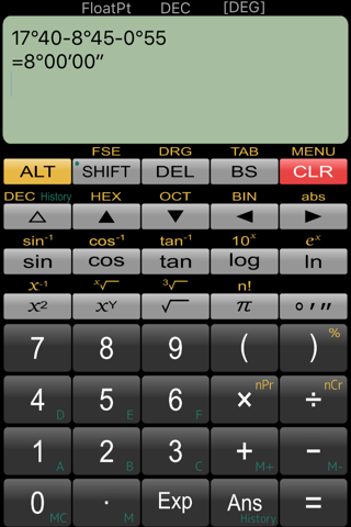 Panecal Plus Sci. Calculator screenshot 2