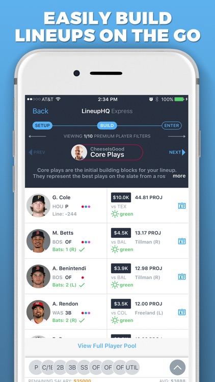 LineupHQ Express for FanDuel screenshot-0