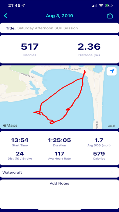 Paddlz: Paddle Fitness Tracker Screenshot 2