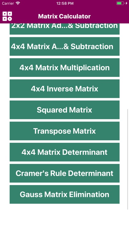 Calculator Of Matrix