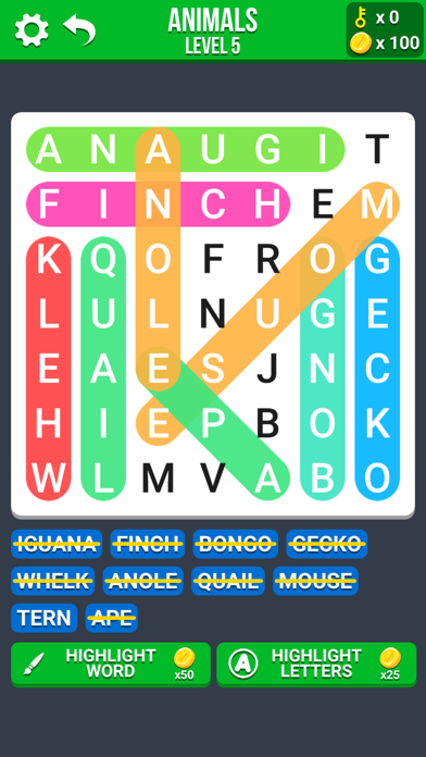 Word Search Games in English screenshot 4