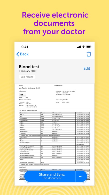 Sync.MD – Mobile Health Record