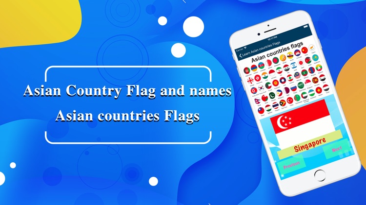 Asian Country Flag and names