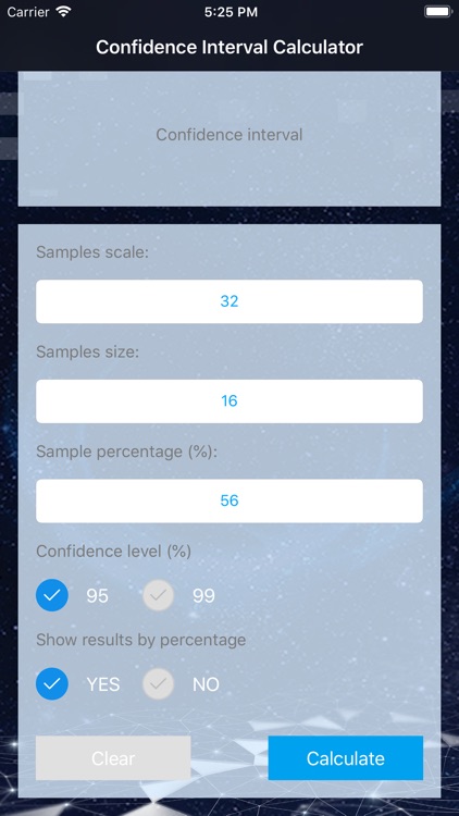 Confidence Interval Calculate