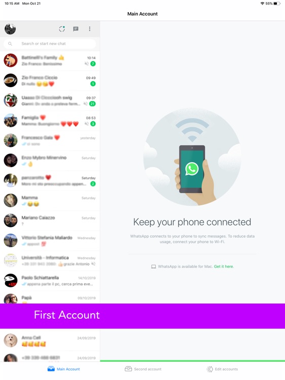 WWChat multiple Whatsapp Web