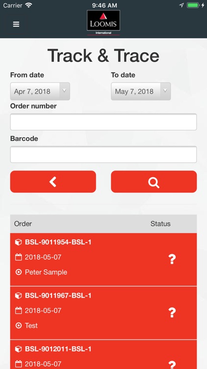 Loomis Customer Portal