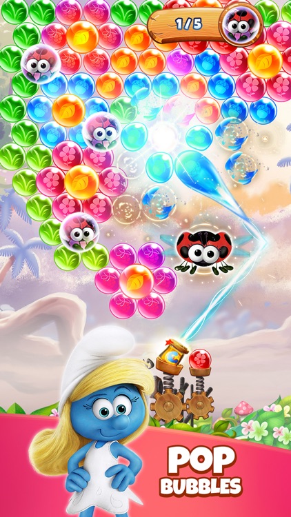 Smurfs Bubble Shooter Game screenshot-0