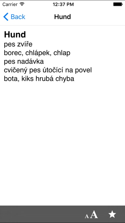 Czech-German dictionary screenshot-3