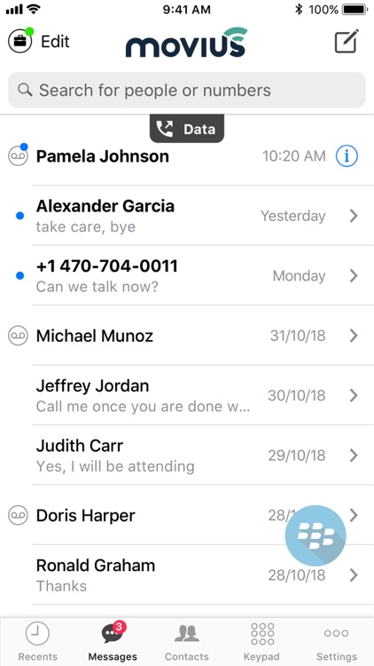 Movius for BlackBerry