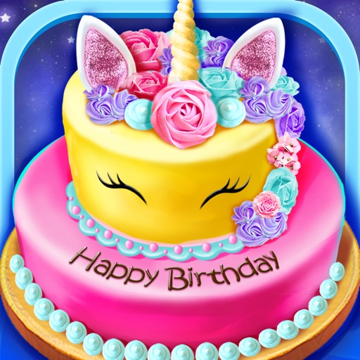 Birthday Cake Design Party Icon