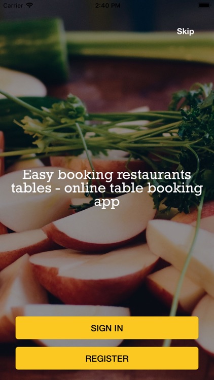 EBooking Table-Online Booking