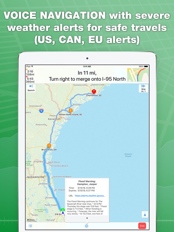 inRoute Intelligent Route and Road Trip Planner screenshot