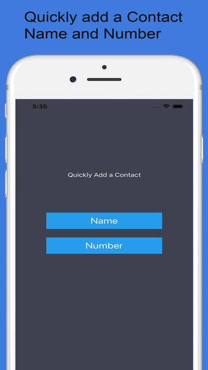 Add a Contact Quickly