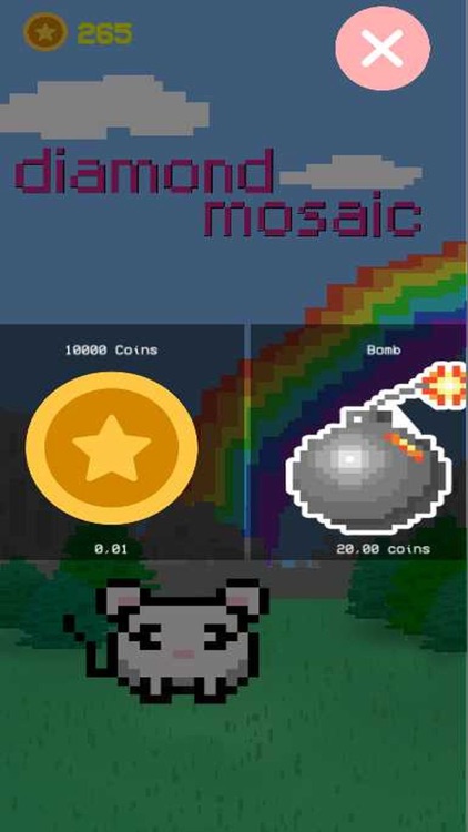Dimond Mosaic Pixel Art