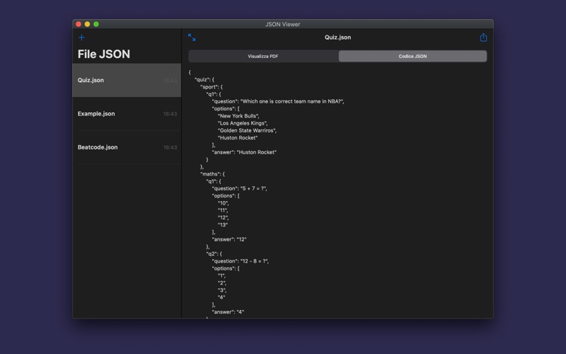 json file viewer mac