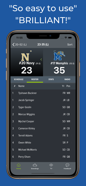 Navy Football Schedules(圖3)-速報App