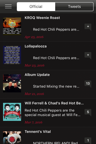 Red Hot Chili Peppers Official screenshot 2