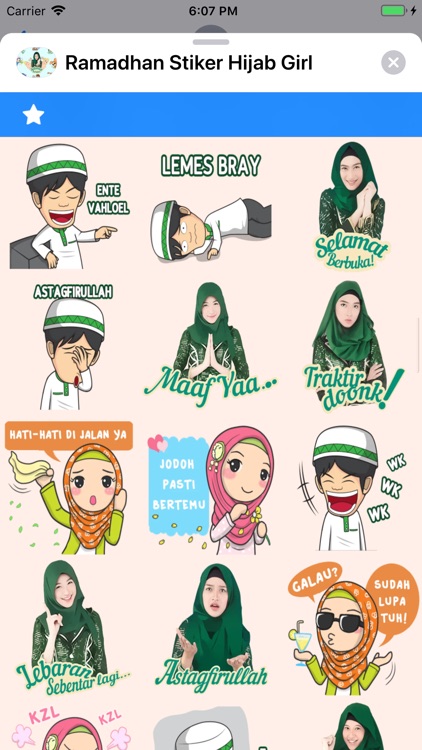 Ramadhan Stiker Hijab Girl screenshot-4