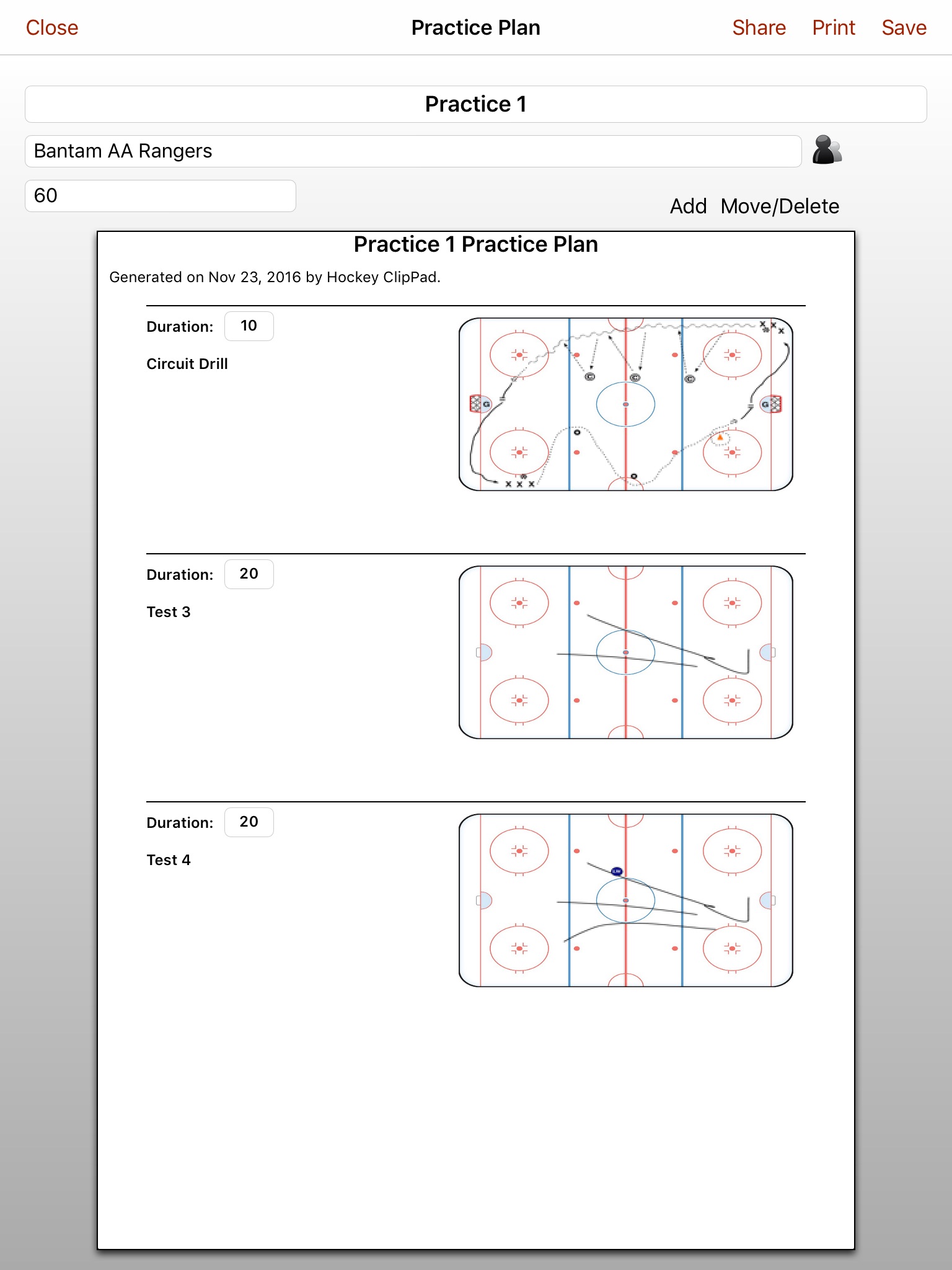 Hockey ClipPad screenshot 4