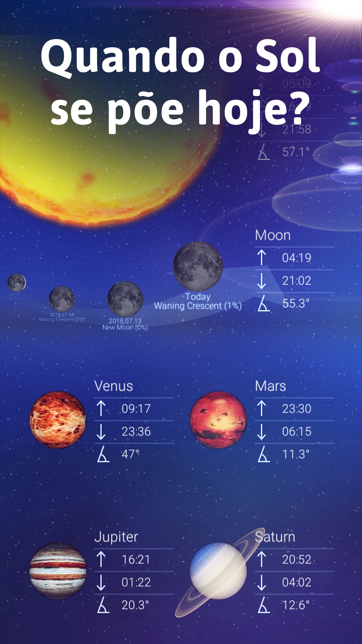 Screenshot do app Star Walk 2 - Céu Estrelado