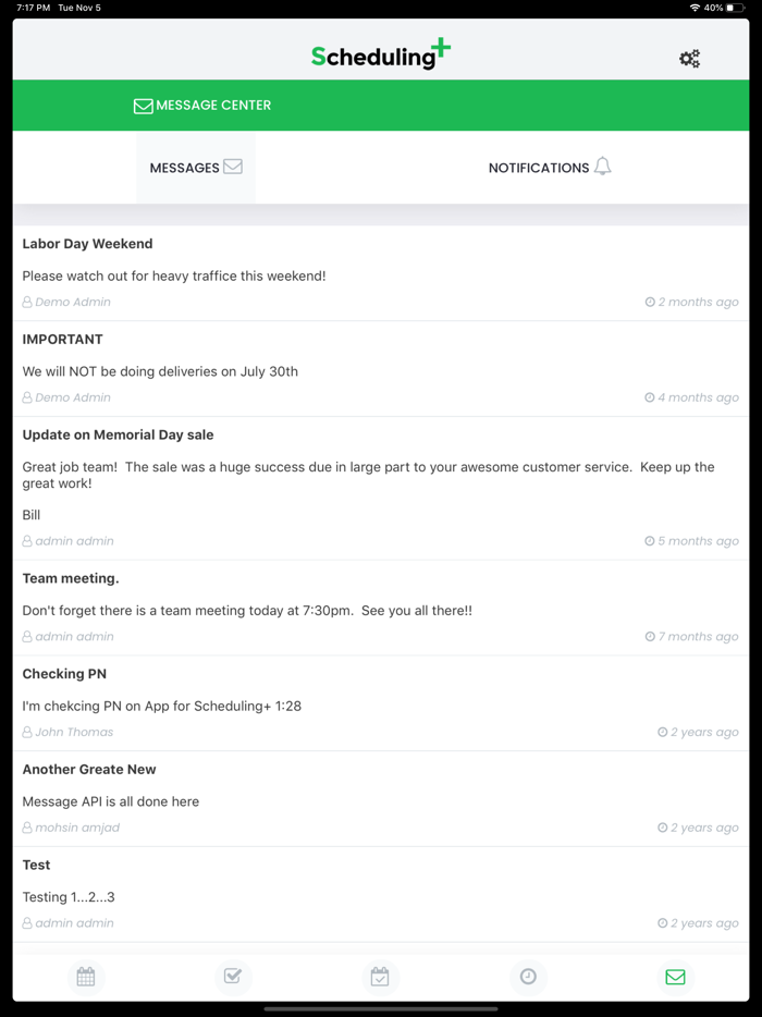 Scheduling Employee App