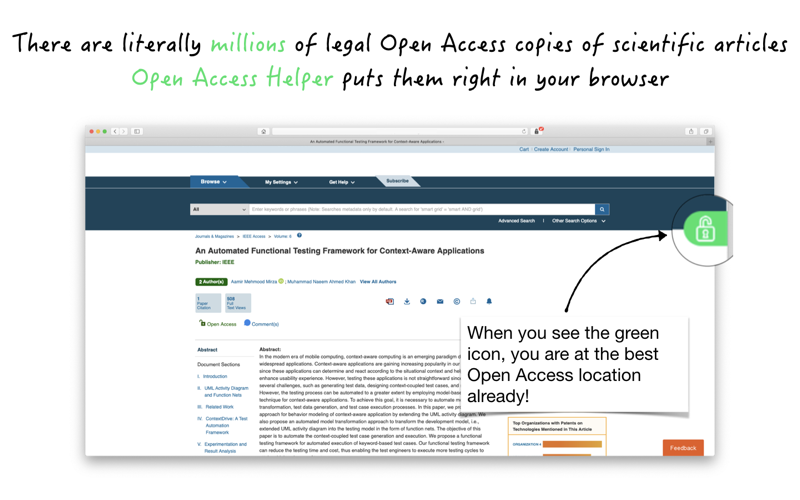 Open Access Helper screenshot 2