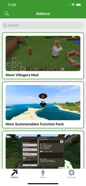 MCPE Addons and Skins