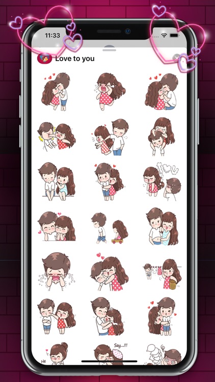 Animated Love Stickers Packs screenshot-3