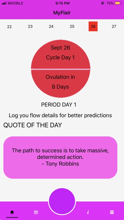 MyFlair Menstrual Tracker