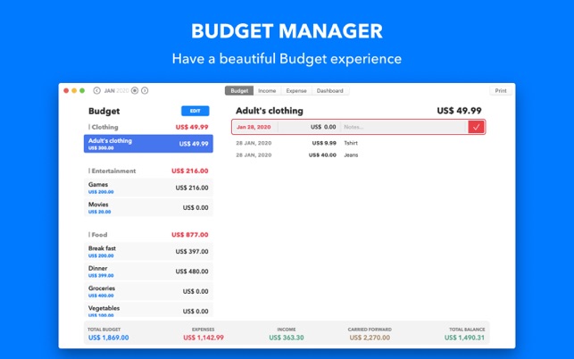 Budget Manager