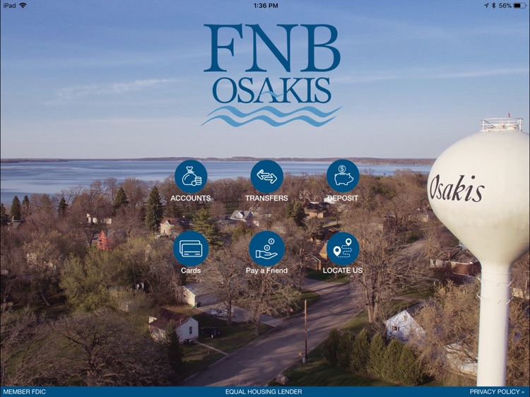 FNB Osakis for iPad