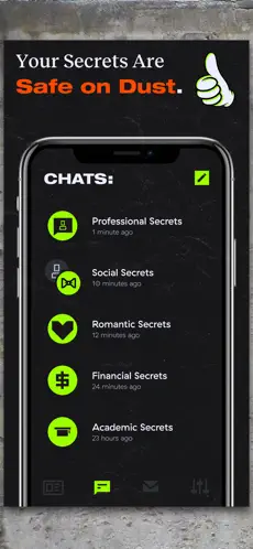 Screenshot 6 Dust - a safer place to text iphone