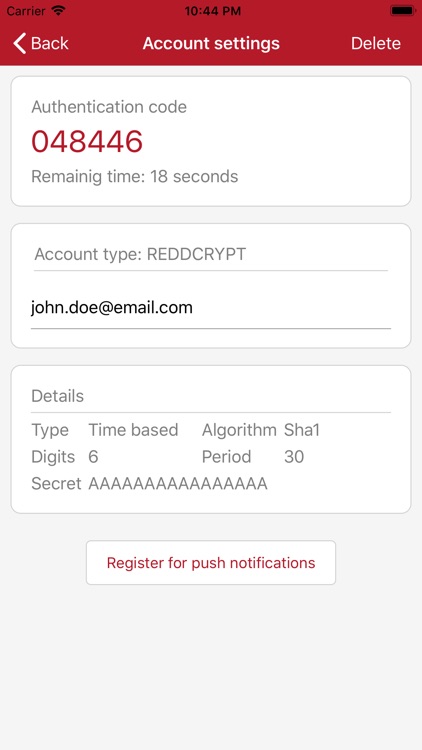 REDDOXX Authenticator