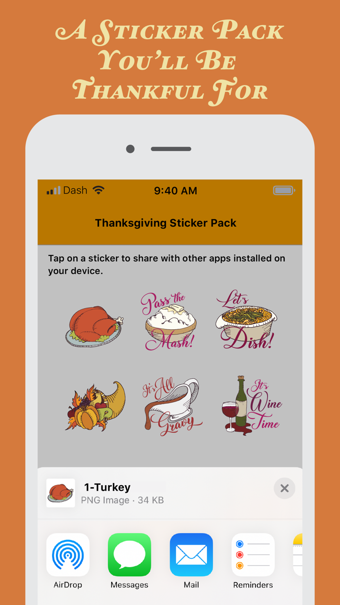 Woodcut Thanksgiving Stickers