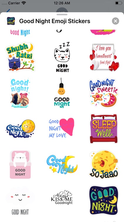 Good Night Emoji Stickers screenshot-5