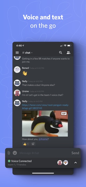 Discord En App Store - how to do team chat on roblox