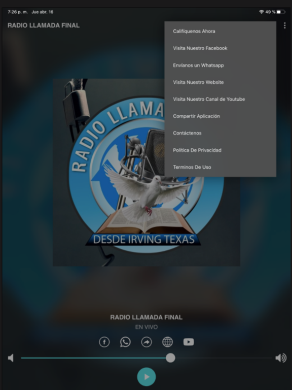 Screenshot #6 pour RADIO LLAMADA FINAL