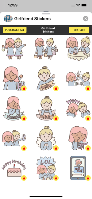 Girlfriend Stickers ·(圖1)-速報App