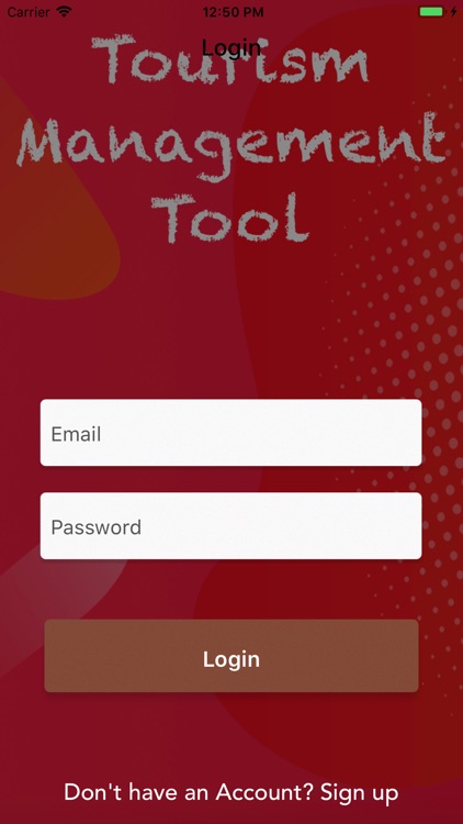 Tourism Management Tool