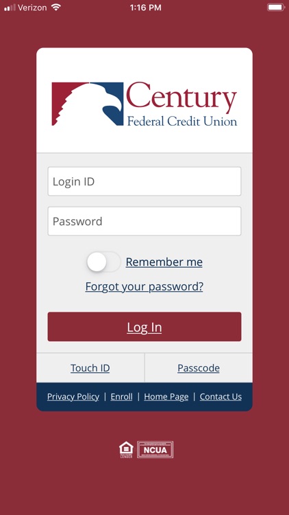 century federal credit union app