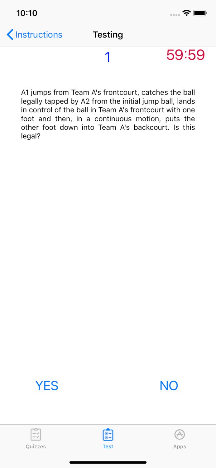 Basketball Rules Quizzes