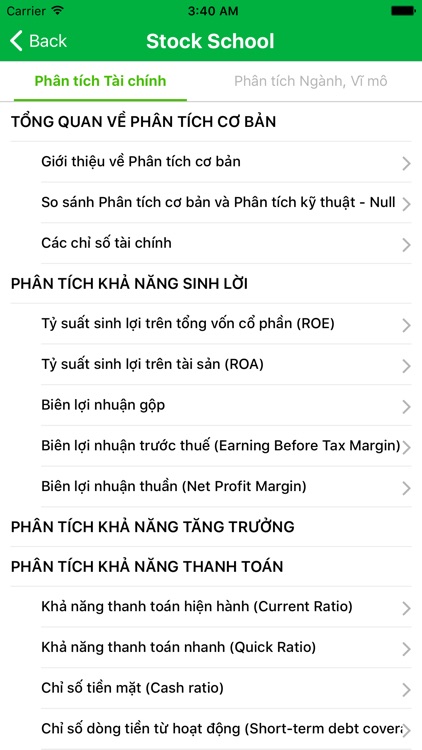 Stock School - Học chứng khoán screenshot-3