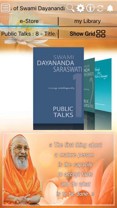 How to cancel & delete Teachings of Swami Dayananda from iphone & ipad 1