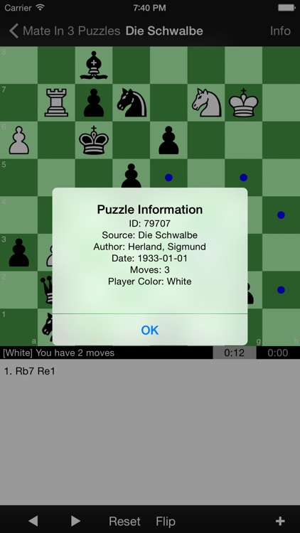 Rated 'mate in 3' chess puzzles.