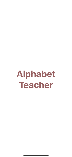 Alphabet Teacher app